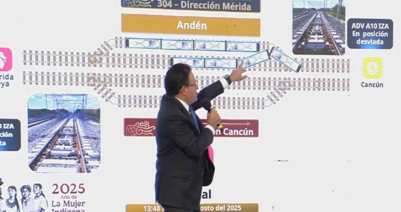 Descartan descarrilamiento del Tren Maya