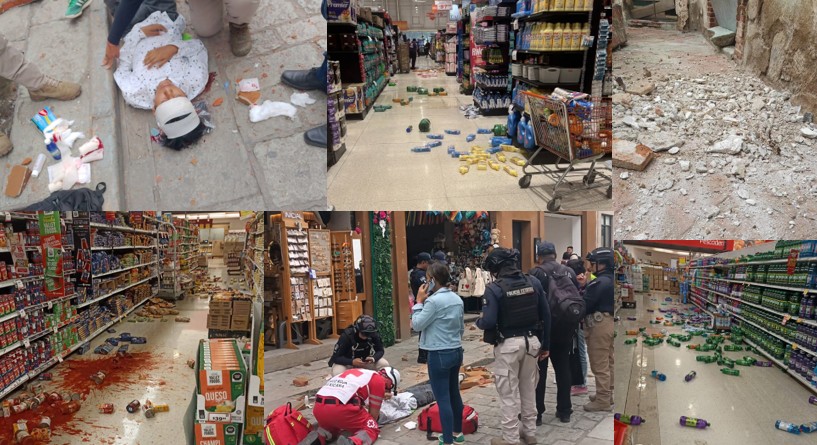 Daños y lesionada tras sismo en la Ciudad de Oaxaca