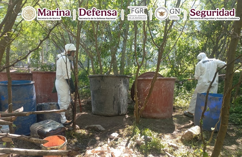 Incautan 21 toneladas de metanfetamina de los “Los Mayos” en Durango