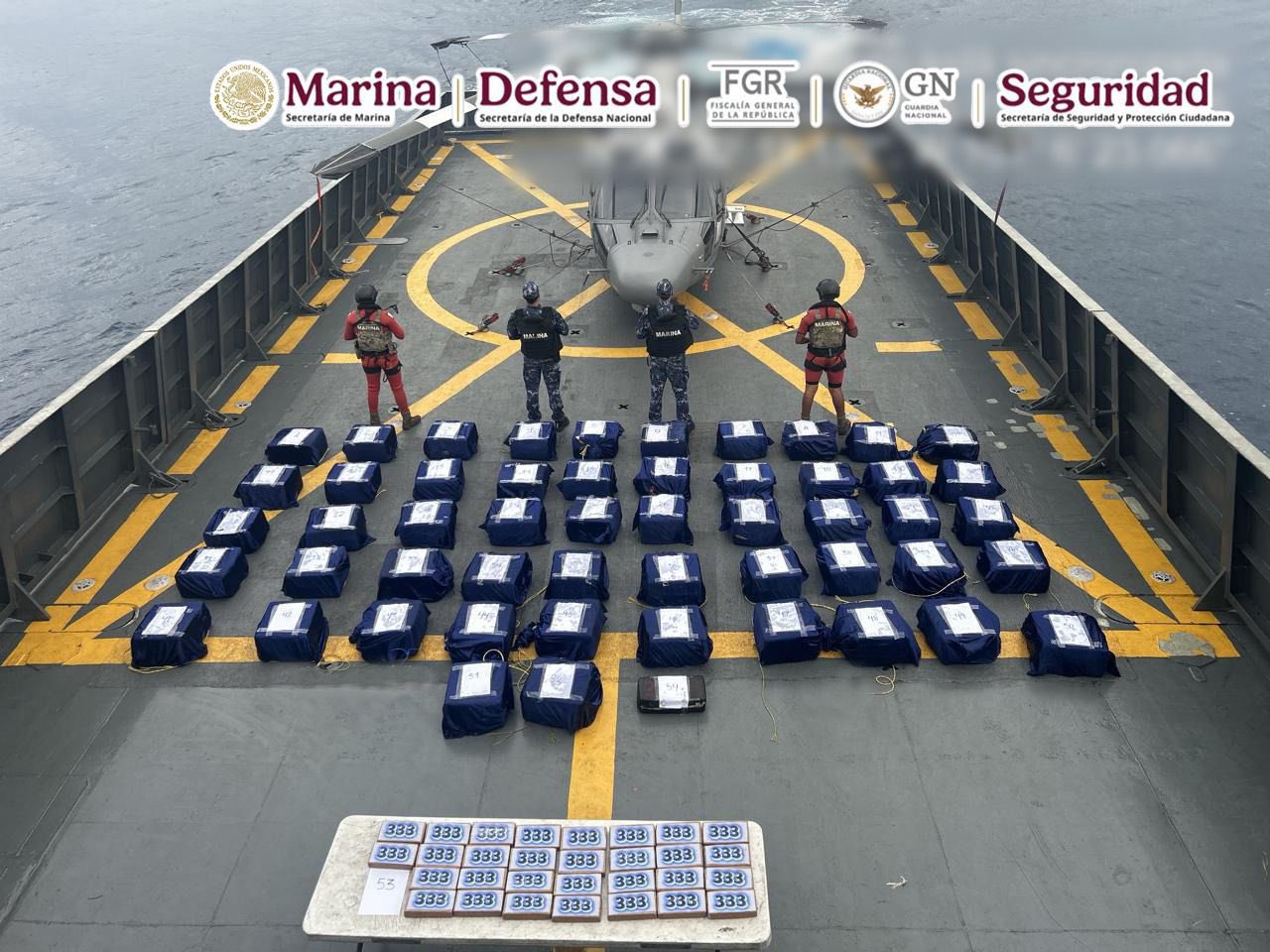 Aseguran 1.6 toneladas de cocaína en Guerrero