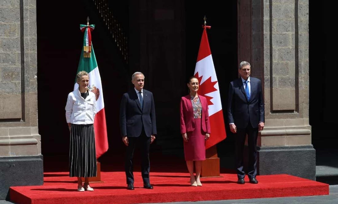 Recibe Sheinbaum al primer ministro de Canadá, Mark Carney