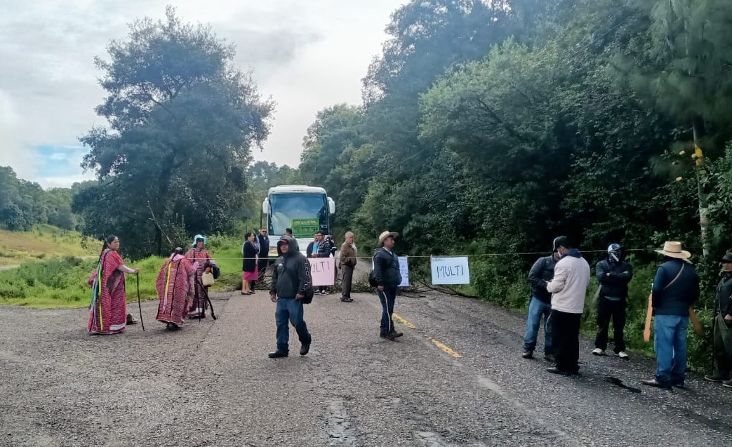 Bloqueada la carretera San Miguel Progreso – La Cañada Tejocote