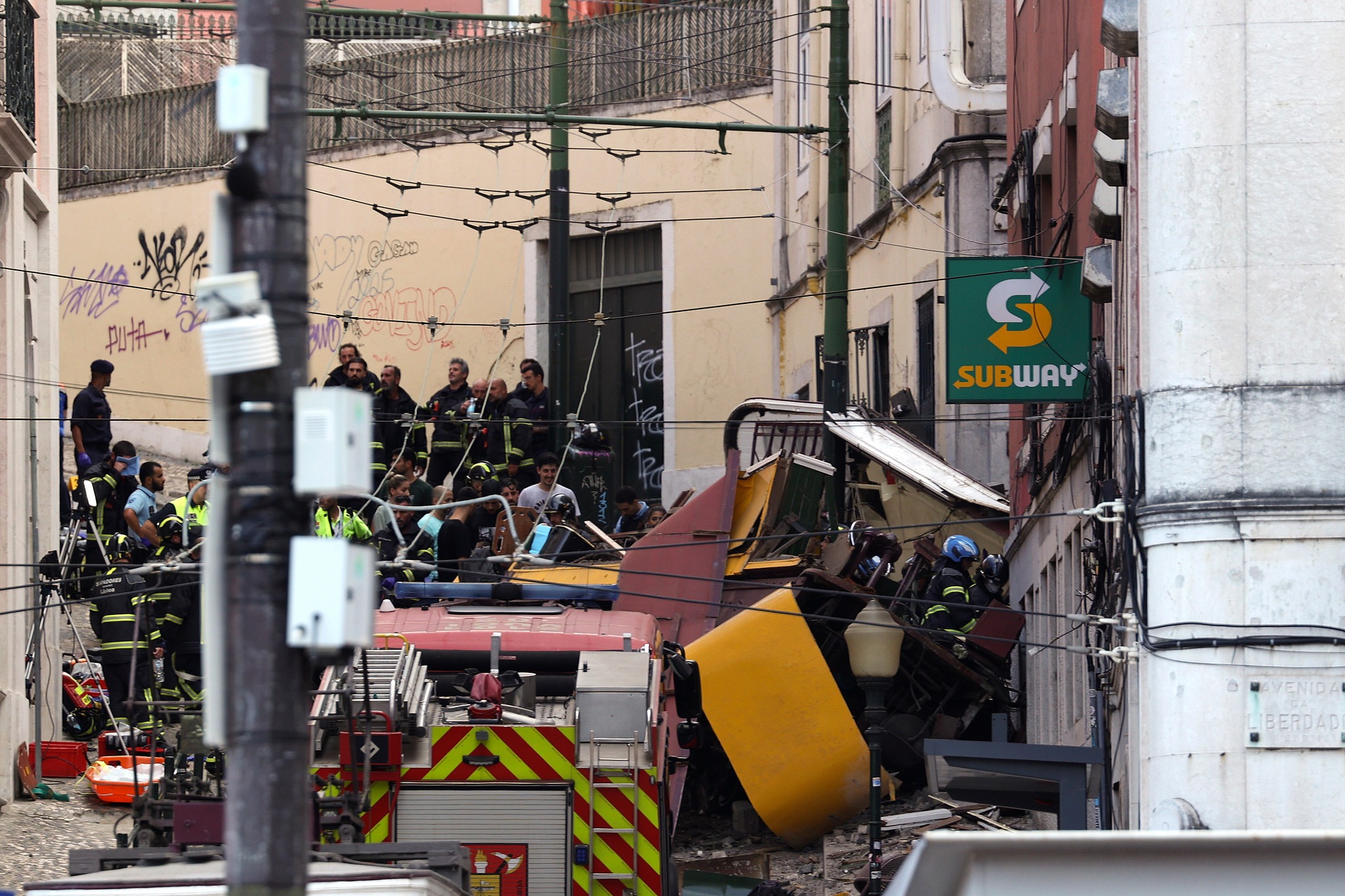 Funicular descarrila dejando 15 personas sin vida y 18 heridos