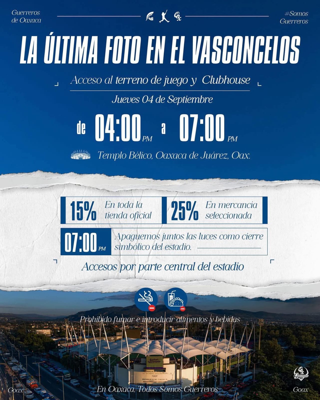 Adiós al Estadio de Béisbol “Eduardo Vasconcelos”