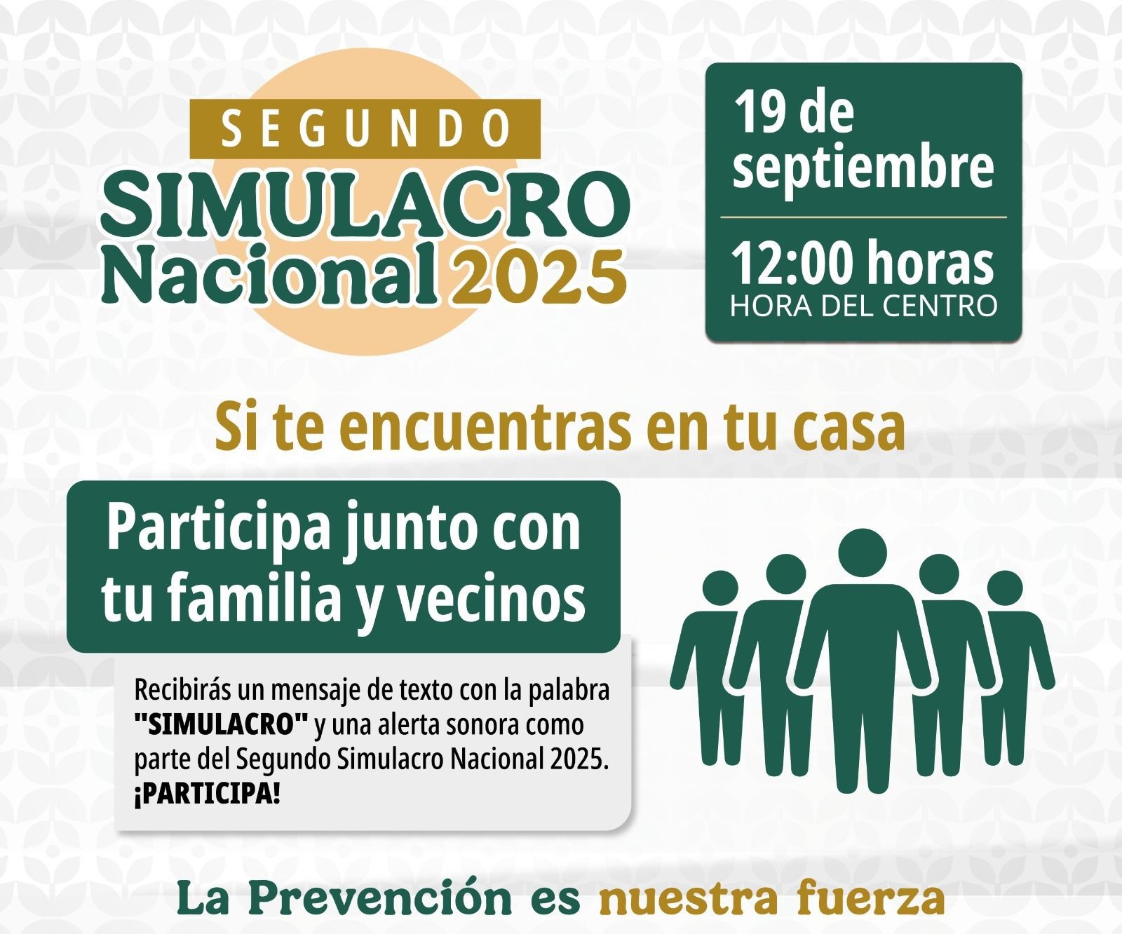 Es hoy, el Segundo Simulacro Nacional