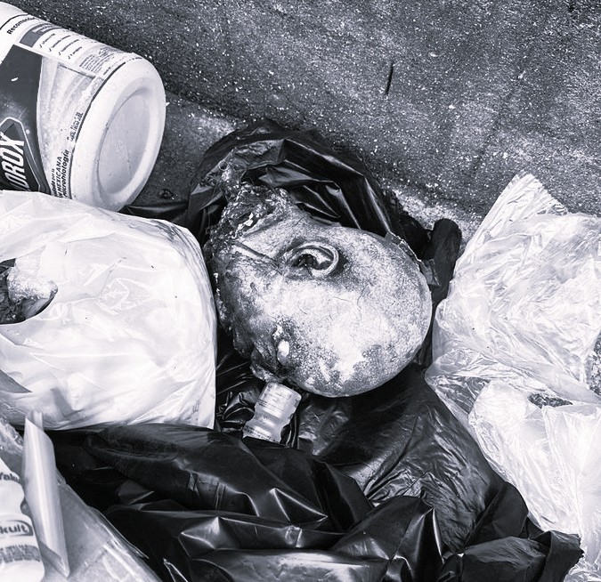 Mascara de cabeza humana provoca movilización en la alcaldía Cuauhtémoc