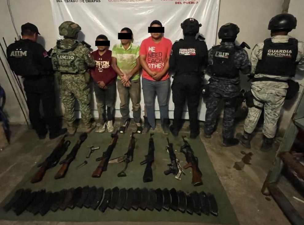 Cae célula del crimen organizado en Amatenango de la Frontera, Chiapas  