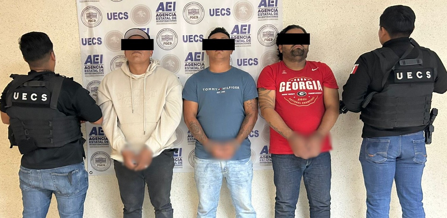 Caen tres sujetos por secuestro; pertenecen a célula dedicada a préstamos “Gota a Gota”