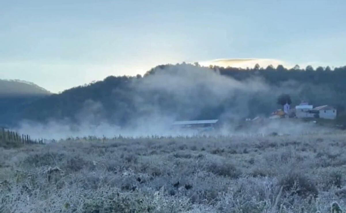 Persisten condiciones frías al amanecer en municipios de la Mixteca y Sierras de Juárez y Sur