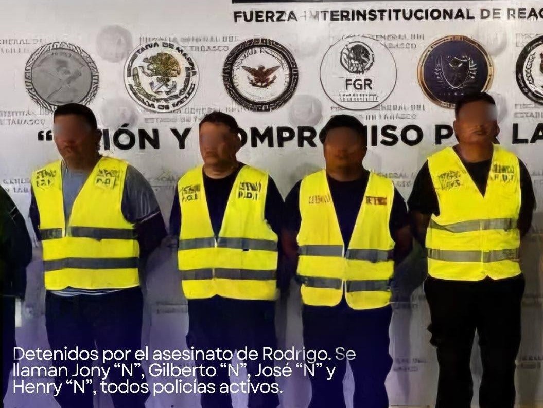 Detienen a cuatro policías por homicidio de un estudiante en Tabasco