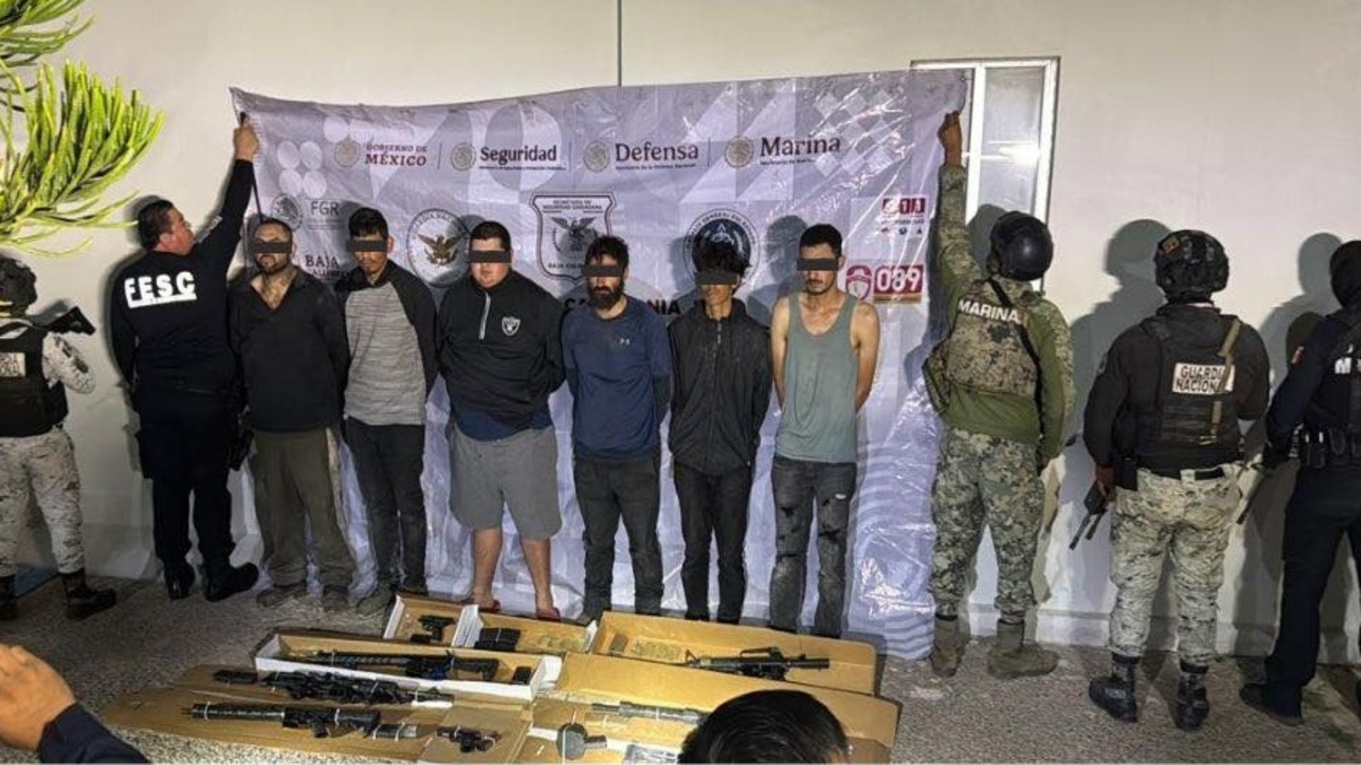 Enfrentamiento en Playas de Rosarito deja un sicario abatido y seis detenidos del Cártel de Sinaloa