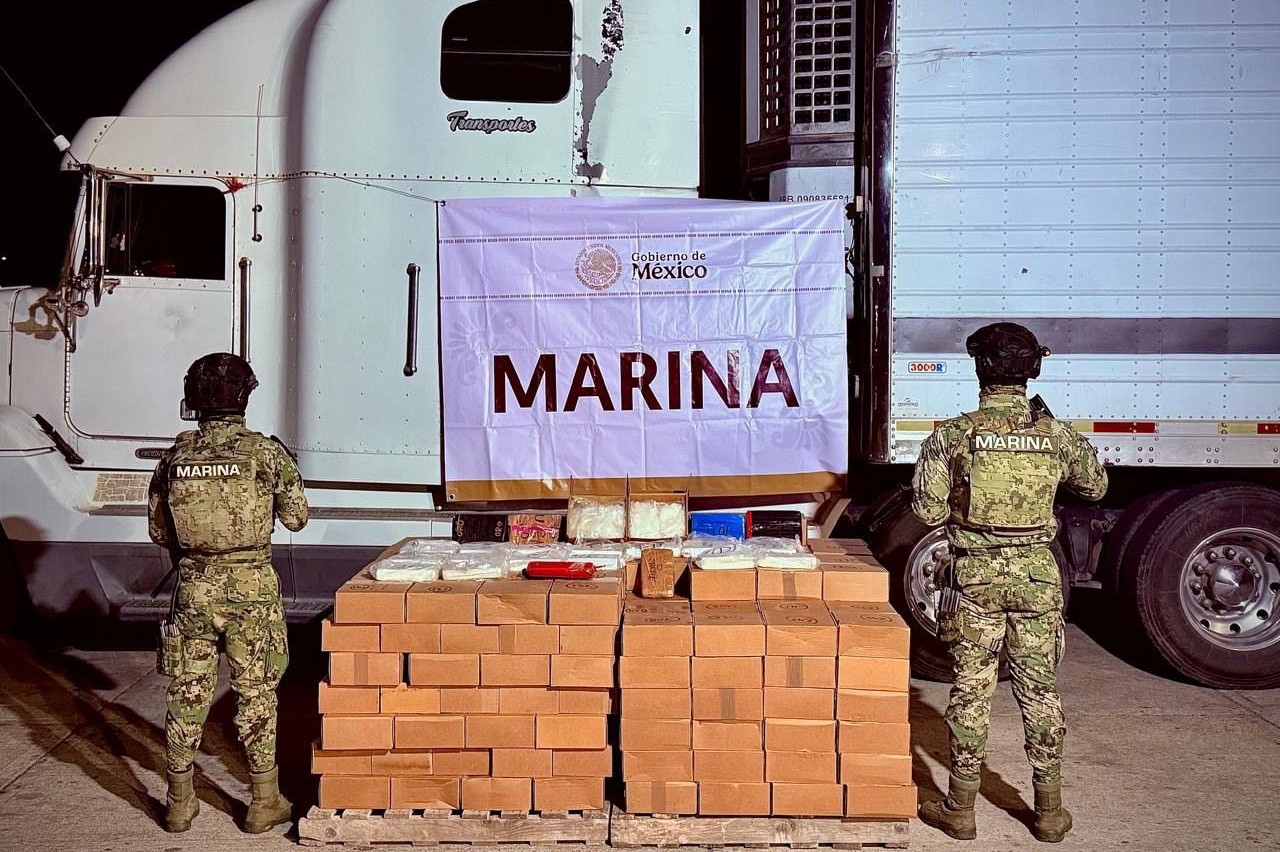 Aseguran más de 600 kg de metanfetamina en Mazatlán, Sinaloa