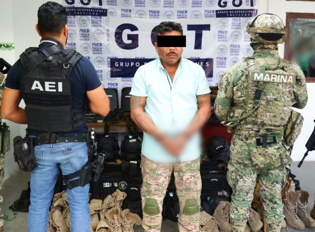 Cae “El Cali”, proveedor de armas de ‘’Los Cromos’’ en el Istmo de Tehuantepec