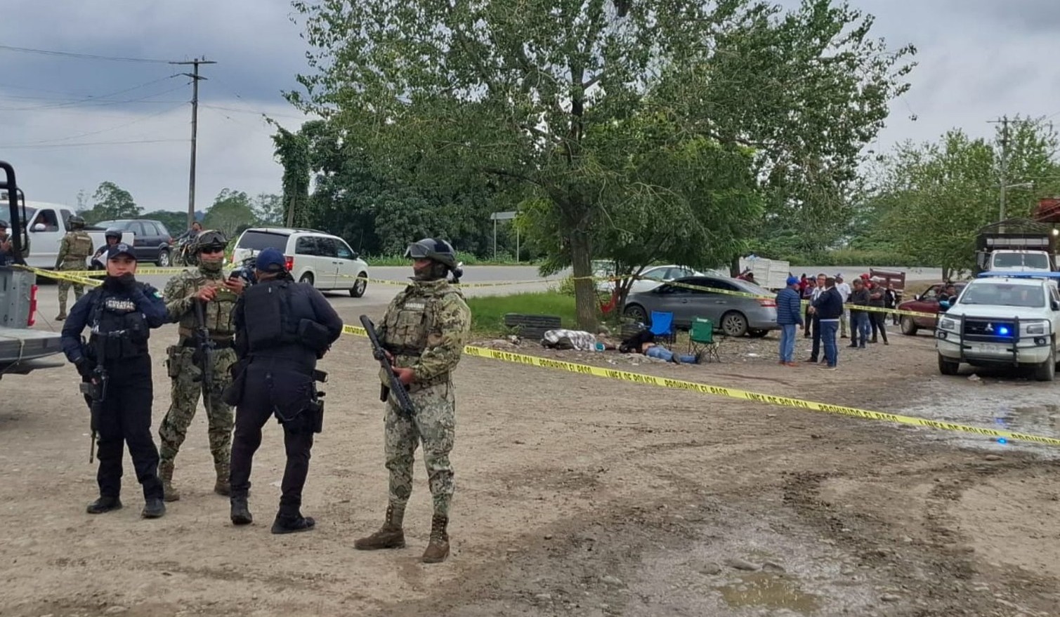 Ejecutan a dos hombres y a una mujer en Álamo, Veracruz