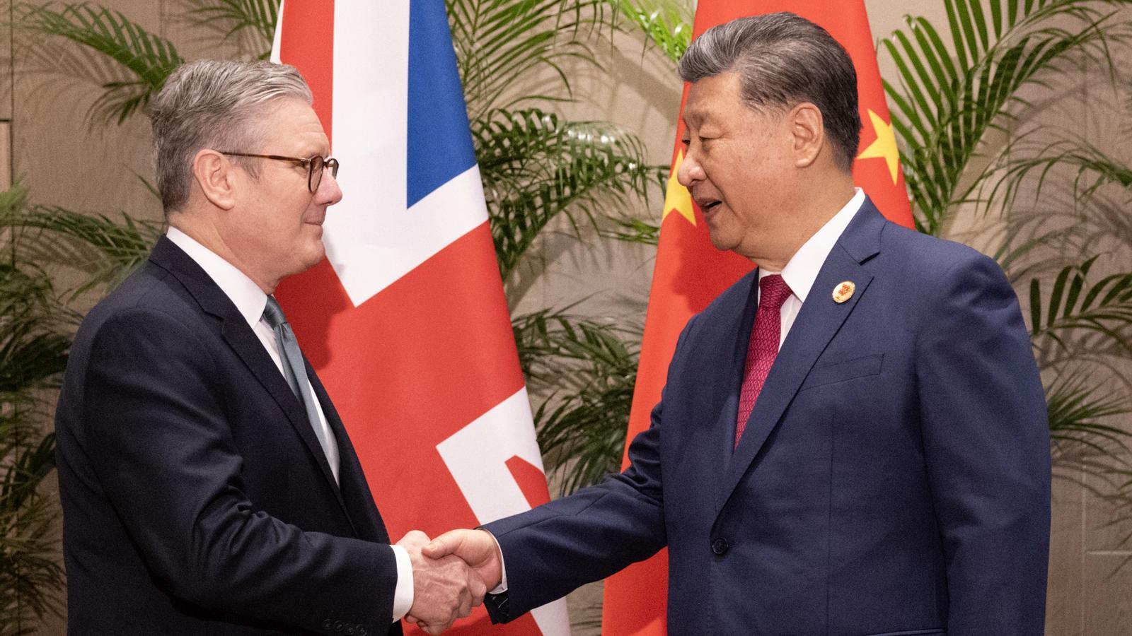 Primer ministro británico llega a China para conversaciones con Xi Jinping