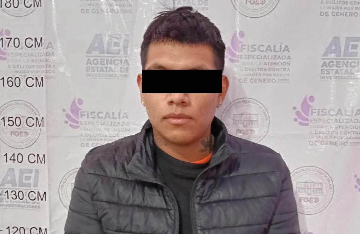 Detienen a sujeto por tentativa de feminicidio en agravio de su pareja en Santa Cruz Amilpas
