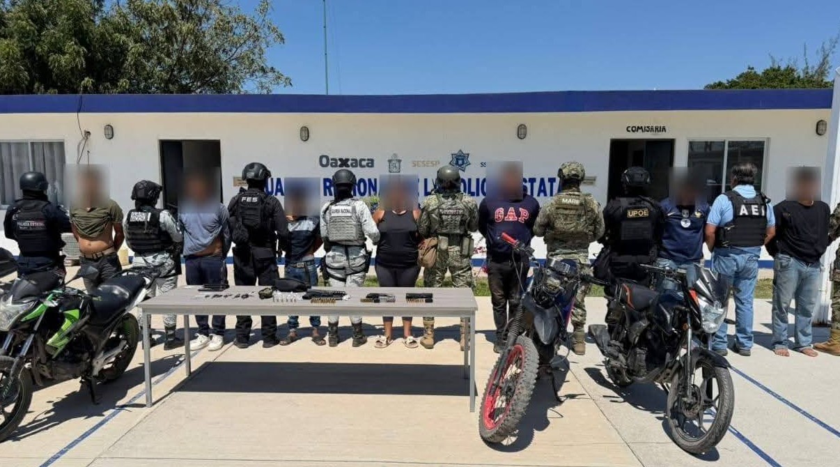 Siete detenidos tras balacera en San Blas Atempa