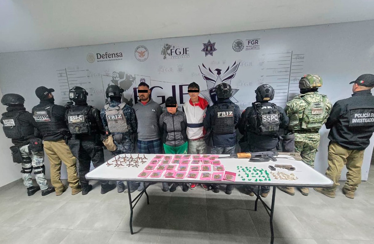 Detienen a integrantes de la “Fuerza Zacatecas”; célula del CJNG