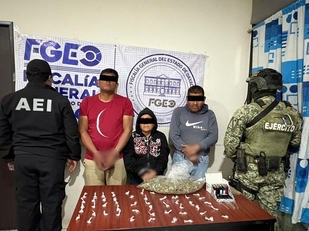 Seis detenidos tras cateos en puntos de venta de drogas en Matatlán y Mitla