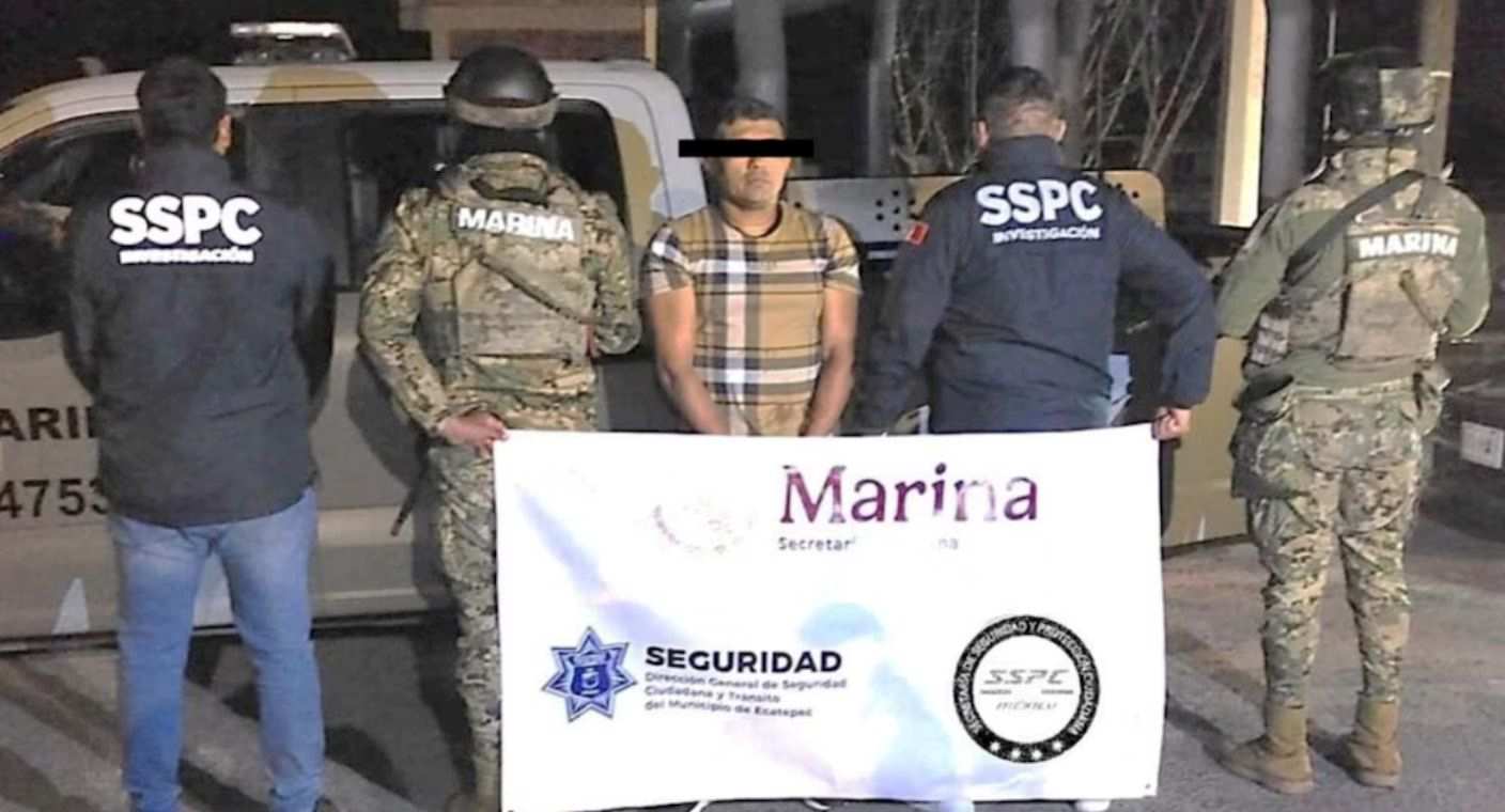 Cae el “Negro Billetes”, extorsionador de “La Chokiza” en el Edomex