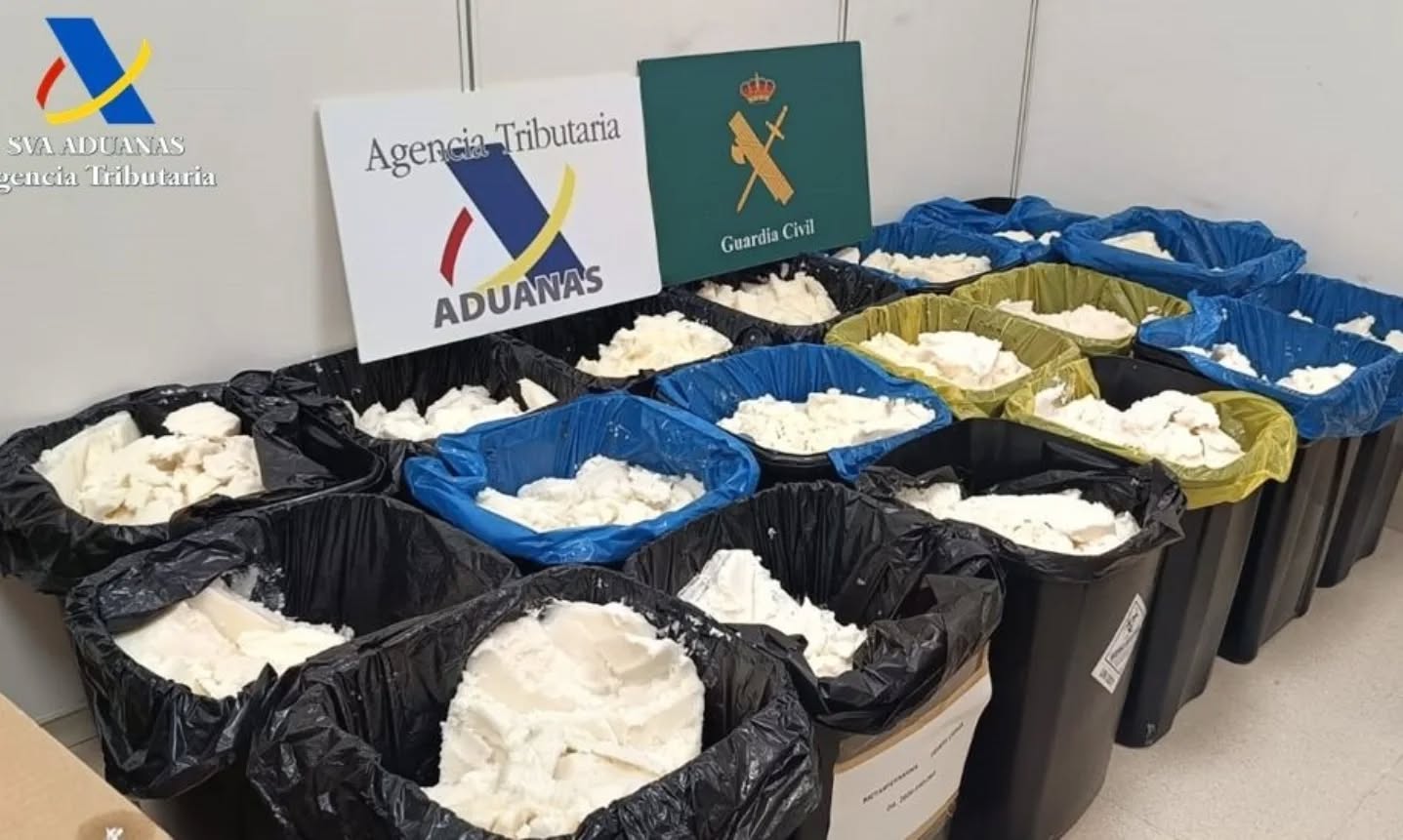 Cae en Madrid “El Notario” con 625 kilos de metanfetamina procedente de México